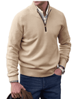 Gibson - Stylish Cashmere Zip-Up Jumper