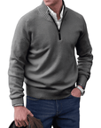 Gibson - Stylish Cashmere Zip-Up Jumper