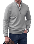 Gibson - Stylish Cashmere Zip-Up Jumper