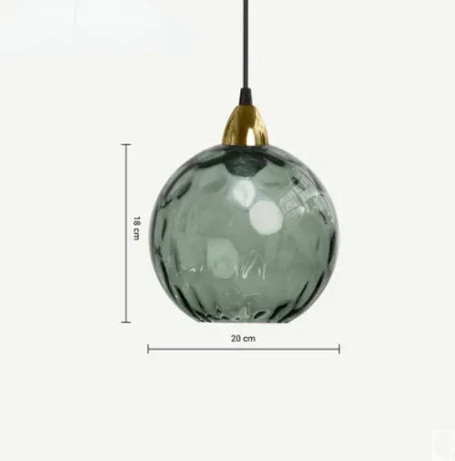 Glass Globe Pendant Lamp - LumiSphere