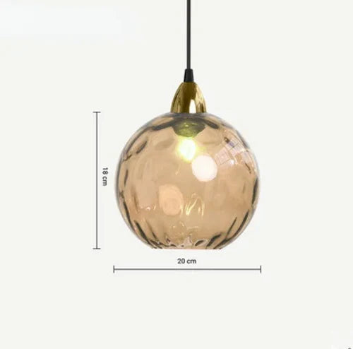Glass Globe Pendant Lamp - LumiSphere