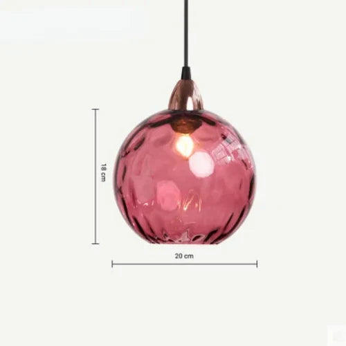 Glass Globe Pendant Lamp - LumiSphere
