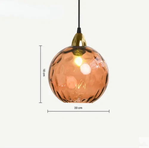 Glass Globe Pendant Lamp - LumiSphere