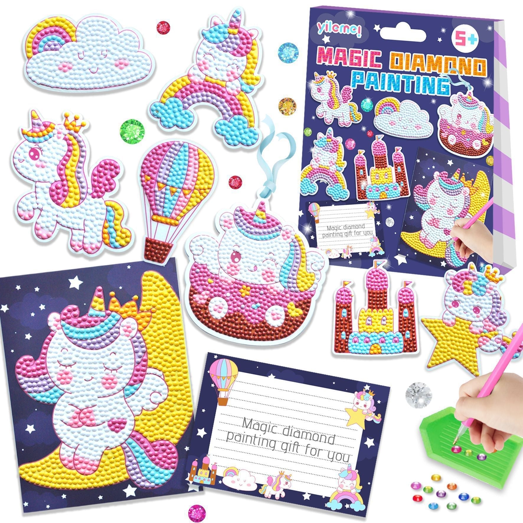 GlitterArt - Diamond Painting Sticker Kit for Children