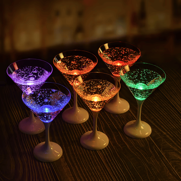 GlowVino – LED Light-Up Wine and Champagne Glasses