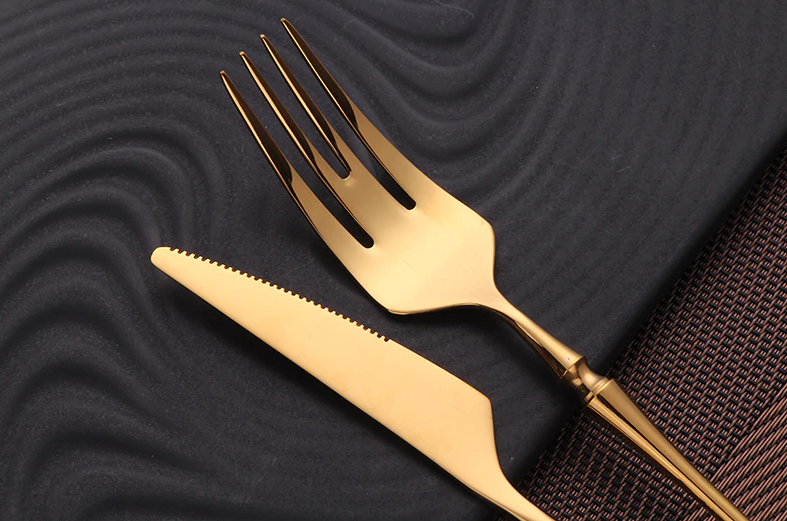 Golda | Gold Cutlery Set