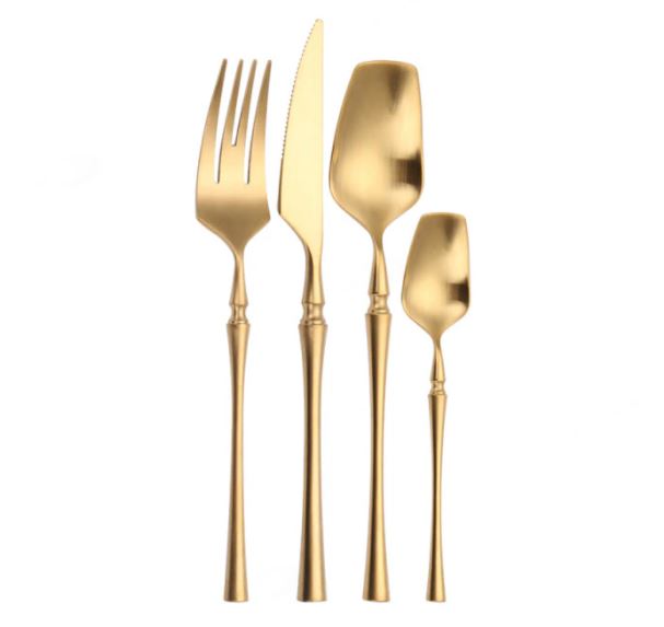 Golda | Gold Cutlery Set