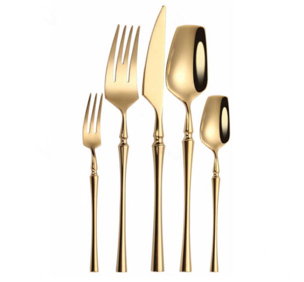 Golda | Gold Cutlery Set