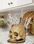 Gothic Skull Knife Holder