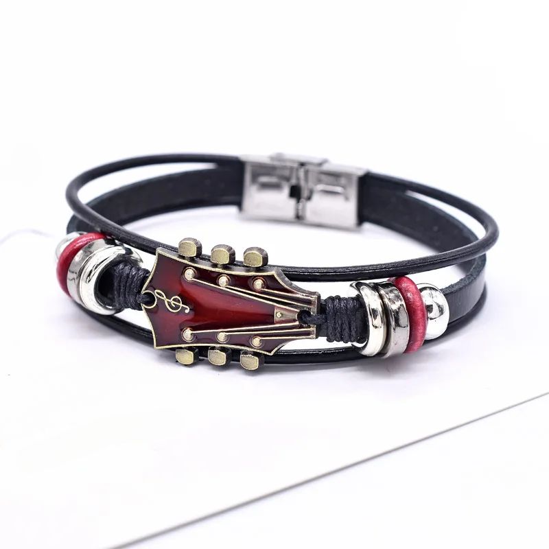 Guitarista - Leather Bracelet for Guitarists