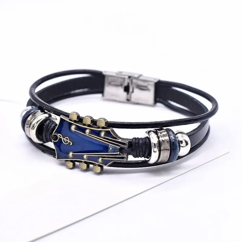 Guitarista - Leather Bracelet for Guitarists