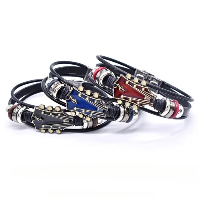 Guitarista - Leather Bracelet for Guitarists