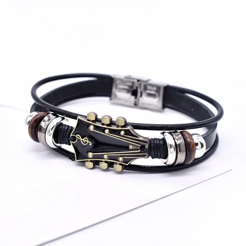 Guitarista - Leather Bracelet for Guitarists