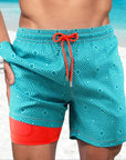 Trendy swim shorts with lining and phone pocket - Cesar
