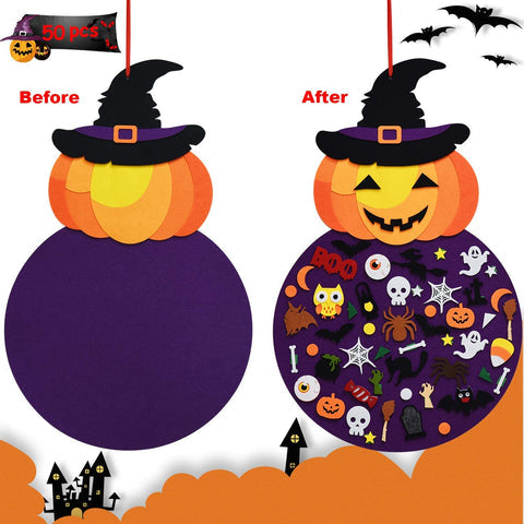 Halloween Pumpkin Witch - Promotes Creativity and Manual Skills