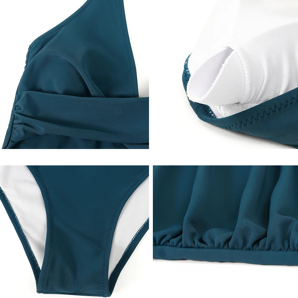 Halter Neck Ladies' Swimsuit - Comfortable and Stylish