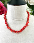 Handmade Red Coral Necklace for Women
