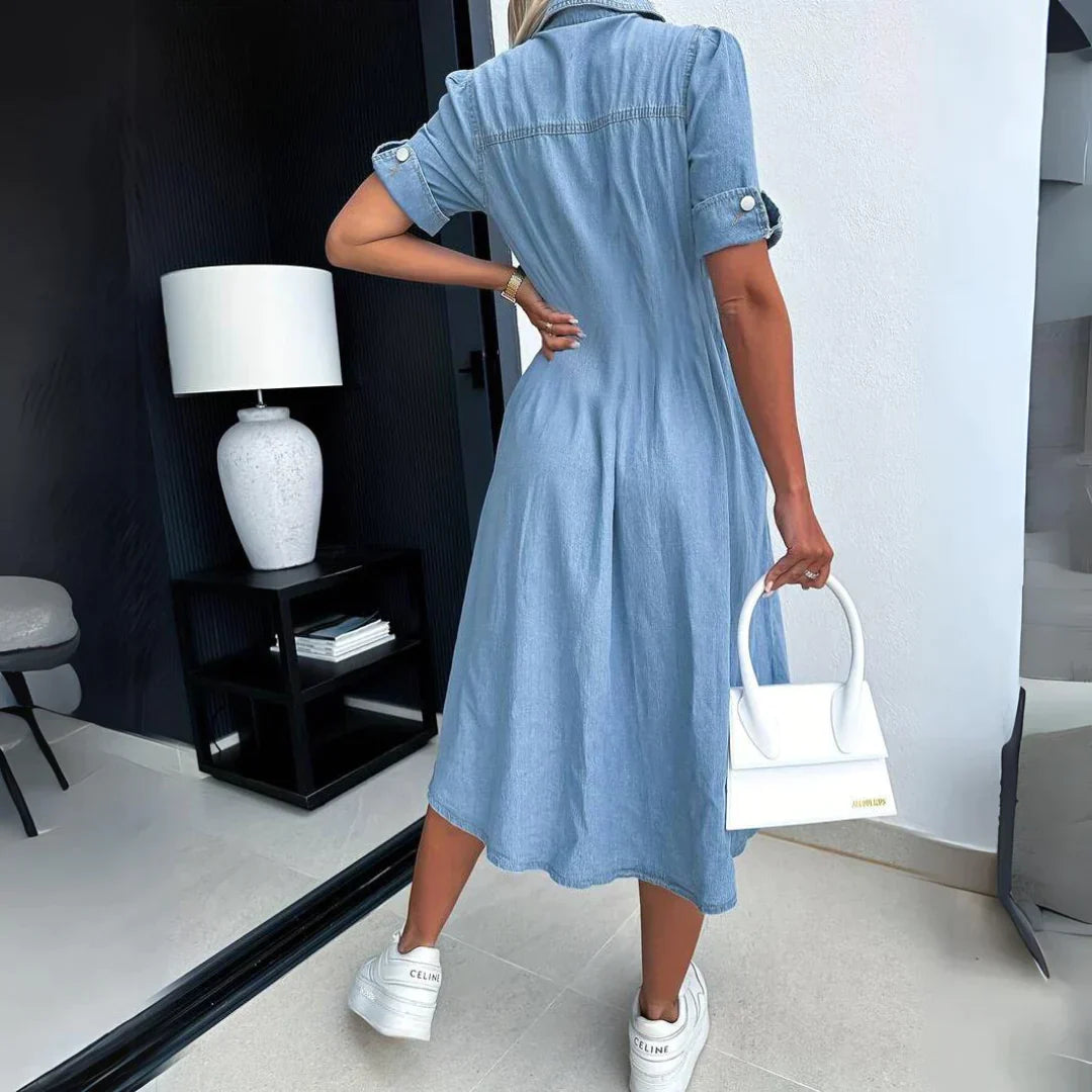 Heleena - Trendy Denim Dress