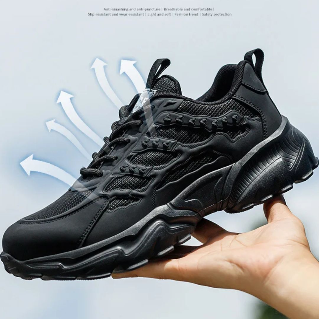 Indestructible Work Sneakers with Steel Toe | Anti-crush and Puncture Resistant