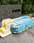 Inflatable Circular Swimming Pool with Slide