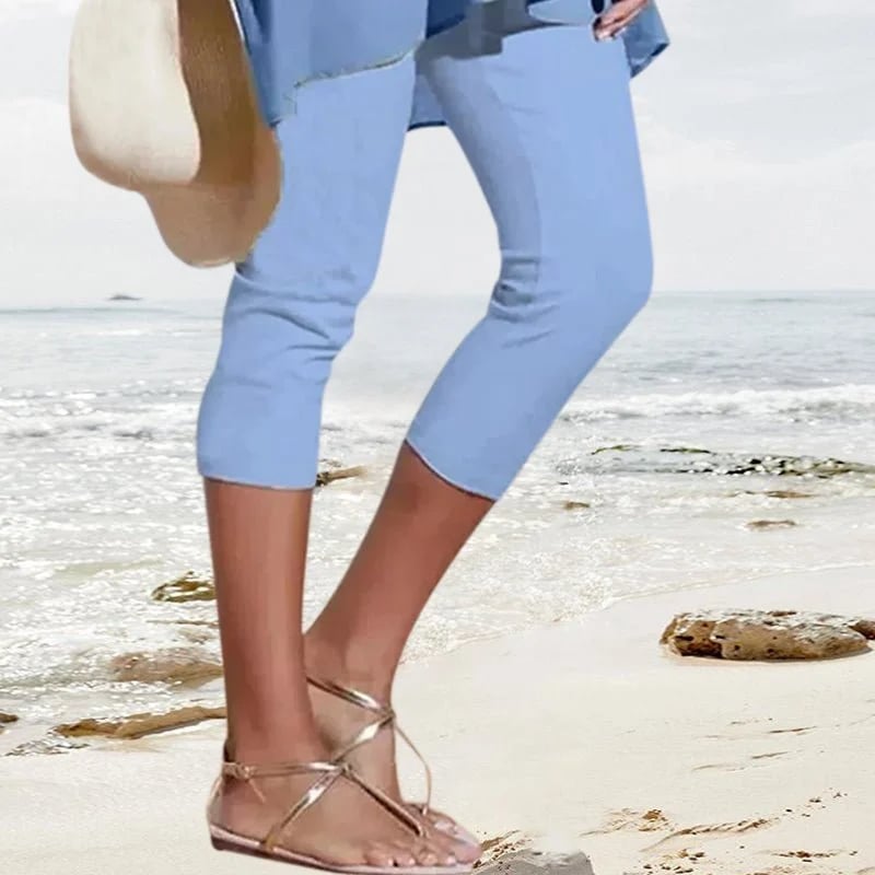 Ingrid - High Waist Elastic Trousers