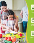 Junior Chef Set - Safety in the kitchen - Children's cutting set