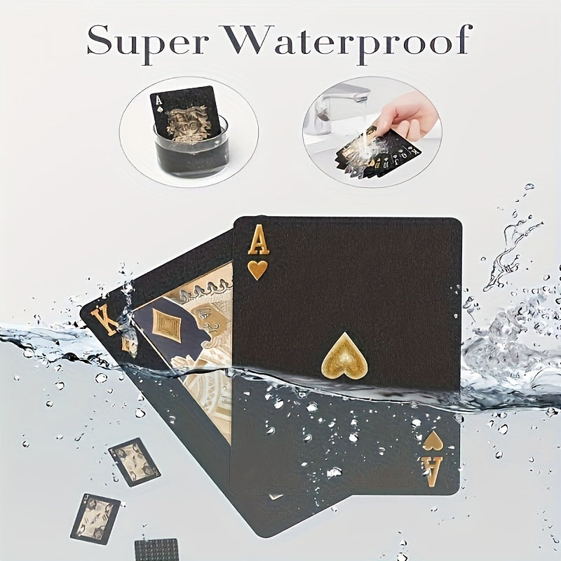 KaartMeesters - Black Waterproof Poker Cards with Box