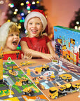 KidzConstruct - Construction Vehicles Play Set Advent Calendar Educational and Creative