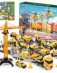 KidzConstruct - Construction Vehicles Play Set Advent Calendar Educational and Creative