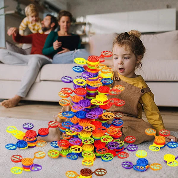 KidzWiz - Rainbow Tree Stacking Game for Children Educational and Fun