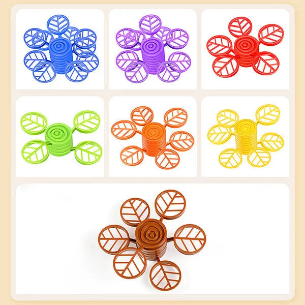 KidzWiz - Rainbow Tree Stacking Game for Children Educational and Fun