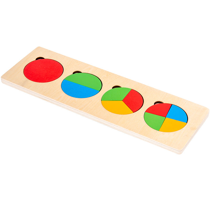 KinderCreatief - Montessori Wooden Sorting Game for Shape and Colour Recognition