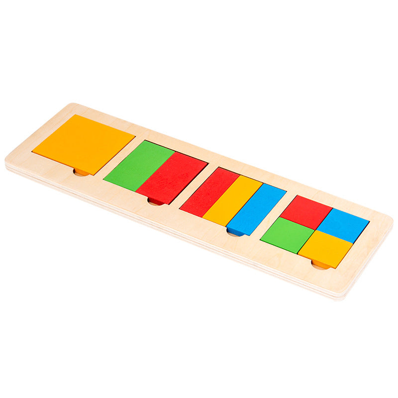 KinderCreatief - Montessori Wooden Sorting Game for Shape and Colour Recognition