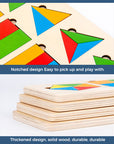 KinderCreatief - Montessori Wooden Sorting Game for Shape and Colour Recognition
