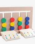KinderLuxe - Educational Wooden Four-Colour Game Montessori Style