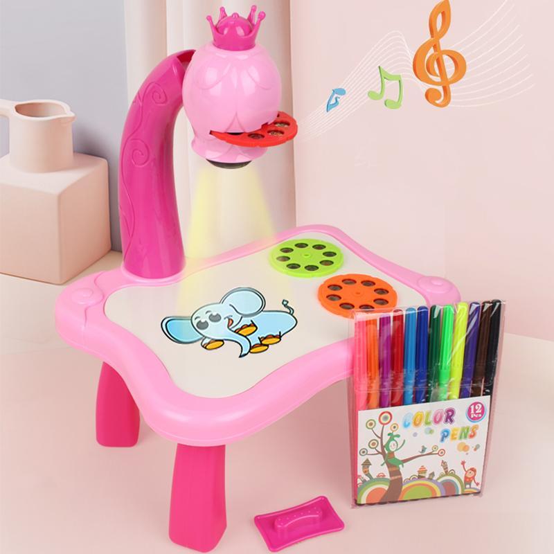 KinderProjector - LED Drawing Projector with Music Educational Toy for Children
