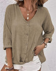 Kyra - Loose Shirt with V-Neck