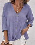 Kyra - Loose Shirt with V-Neck