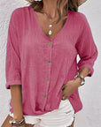 Kyra - Loose Shirt with V-Neck