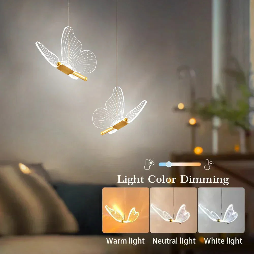 LED Butterfly Pendant Lights - ButterLuxe