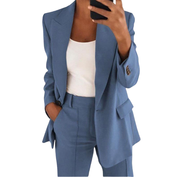 Ladies' Blazer with Trousers - Elegant and Stylish
