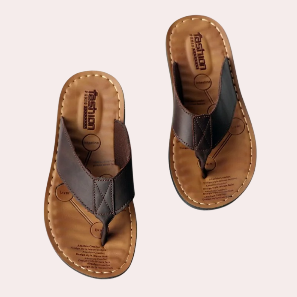 Leather Casual Slippers for Men - Martin