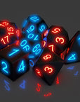LumiDice - Glow Dice Set for Role-playing Games (7 pieces)