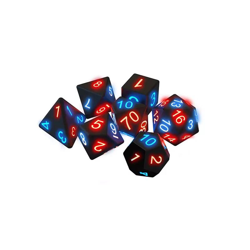 LumiDice - Glow Dice Set for Role-playing Games (7 pieces)