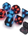 LumiDice - Glow Dice Set for Role-playing Games (7 pieces)