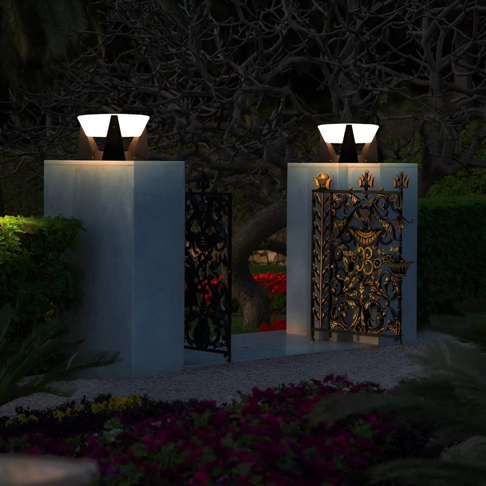 Luxe Solar Garden Lamp with Japanese Style - ZenGlow