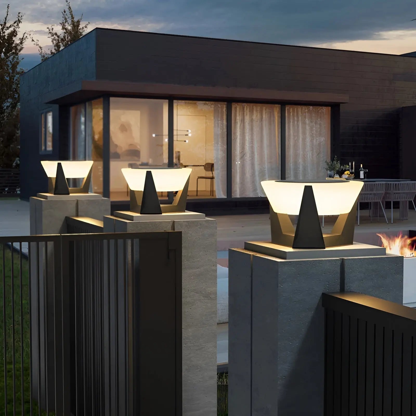 Luxe Solar Garden Lamp with Japanese Style - ZenGlow