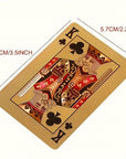 LuxuriousPoker - Golden Waterproof Playing Cards for Table Games