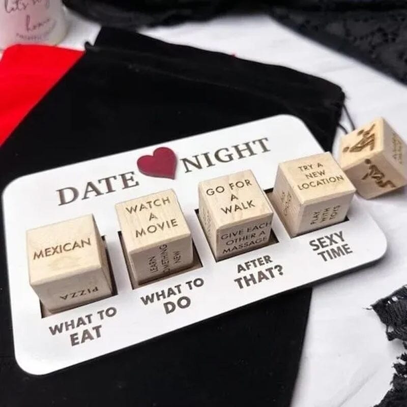 Luxury Gift - Wooden Date Night Dice Set Romantic and Exciting