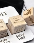 Luxury Gift - Wooden Date Night Dice Set Romantic and Exciting